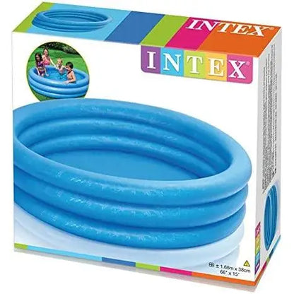 Intex 58446np - inflatable pool with 3 rings blue 168 x 38 cm, 581 liters