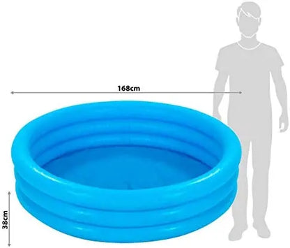 Intex 58446np - inflatable pool with 3 rings blue 168 x 38 cm, 581 liters