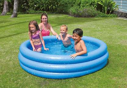 Intex 58446np - inflatable pool with 3 rings blue 168 x 38 cm, 581 liters