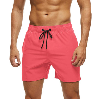 Escatch Brand 2026 Men's Stretch Swim Trunks Quick Dry Beach Shorts With Zipper Pockets and Mesh Lining