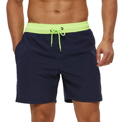 Escatch Brand 2026 Men's Stretch Swim Trunks Quick Dry Beach Shorts With Zipper Pockets and Mesh Lining