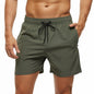 Escatch Brand 2026 Men's Stretch Swim Trunks Quick Dry Beach Shorts With Zipper Pockets and Mesh Lining