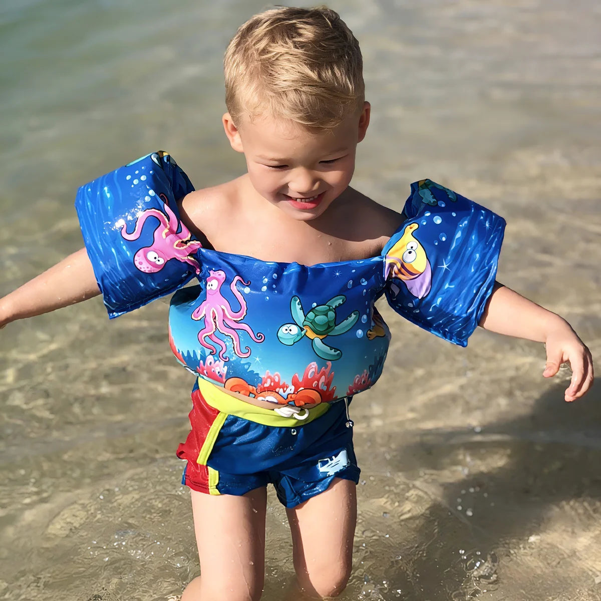 Safe Baby Float Arm Sleeve Floating Ring Buoyancy  Swim Foam Armbands Kid Swimming Equipment Pool Toys Comfortable