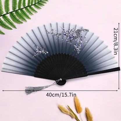 Foldable Fan Hand Fans Folding Fan Hand Dancing Fans Chinese Wedding Fans for Women Japanese Fan Abanico Mujer