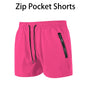 Mens Swim Trunks with Zipper Pockets Mesh Liner Summer Beach Board Shorts Quick Dry Swimming Bathing Suit Swimsuit Swimwear