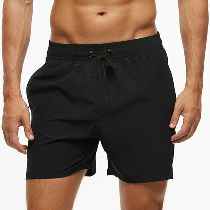 Escatch Brand 2026 Men's Stretch Swim Trunks Quick Dry Beach Shorts With Zipper Pockets and Mesh Lining
