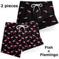 3D Print 2 in 1 Mens Swim Trunks Summer Quick Dry Beach Shorts with Phone Pocket Swimwear Swimsuit Bathing Suit  Board Shorts