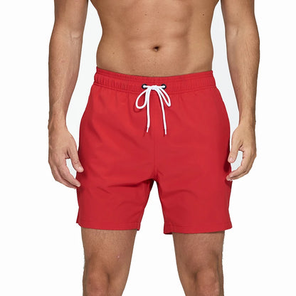 Escatch Brand 2026 Men's Stretch Swim Trunks Quick Dry Beach Shorts With Zipper Pockets and Mesh Lining
