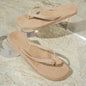 Women's Summer Beach Vacation Square-Toe Comfortable Open-Toe Waterproof Non-Slip Flat Flip-Flops, Casual Home-Style Flip-Flops