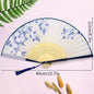 Foldable Fan Hand Fans Folding Fan Hand Dancing Fans Chinese Wedding Fans for Women Japanese Fan Abanico Mujer