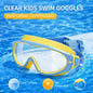 JSJM New Kids Swimming Goggles Big Frame HD Wide View Anti-Fog Waterproof Swim Mask For Boys Girls Ages 3-15 Multi-Color Choice