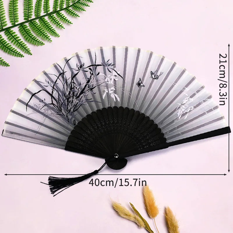 Foldable Fan Hand Fans Folding Fan Hand Dancing Fans Chinese Wedding Fans for Women Japanese Fan Abanico Mujer