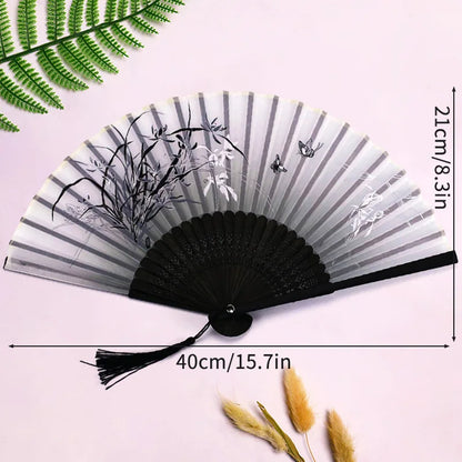 Foldable Fan Hand Fans Folding Fan Hand Dancing Fans Chinese Wedding Fans for Women Japanese Fan Abanico Mujer