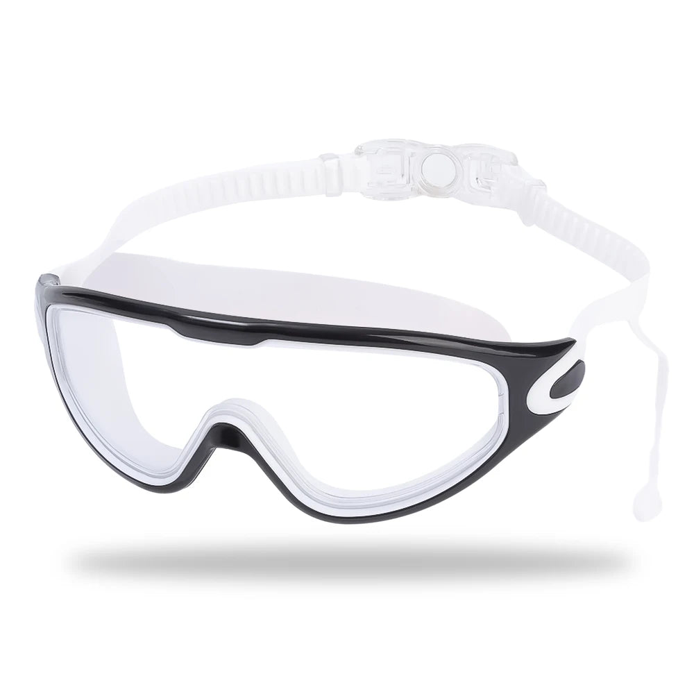 Swimming Goggles Silicone Swim Glasses Big Frame with Earplugs Men Women Professional HD Anti-fog Eyewear Swimming Accessories