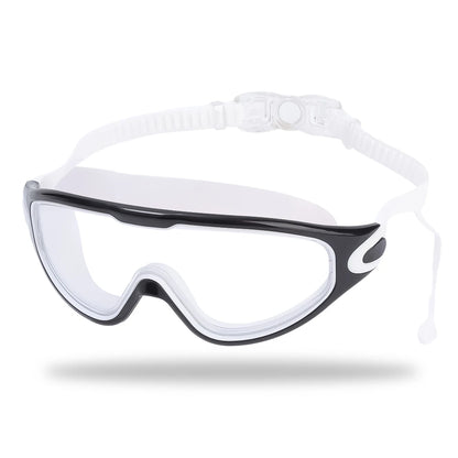 Swimming Goggles Silicone Swim Glasses Big Frame with Earplugs Men Women Professional HD Anti-fog Eyewear Swimming Accessories