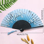 Foldable Fan Hand Fans Folding Fan Hand Dancing Fans Chinese Wedding Fans for Women Japanese Fan Abanico Mujer