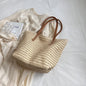 Hand-woven Women's Shoulder Handbag Bohemian 2025 Summer Fashion Straw Beach Tote Bag Travel Shopper Weaving Shopping Bags