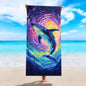 1pc Beach turtle animal printed beach towel, quick drying absorbent beach towel, outdoor sports swimming beach towel