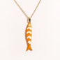 Waterproof Cute Colorful Enamel Fish Pendant Necklaces For Women Girls Lovely Stainless Steel Gold Color Summer Beach Jewelry