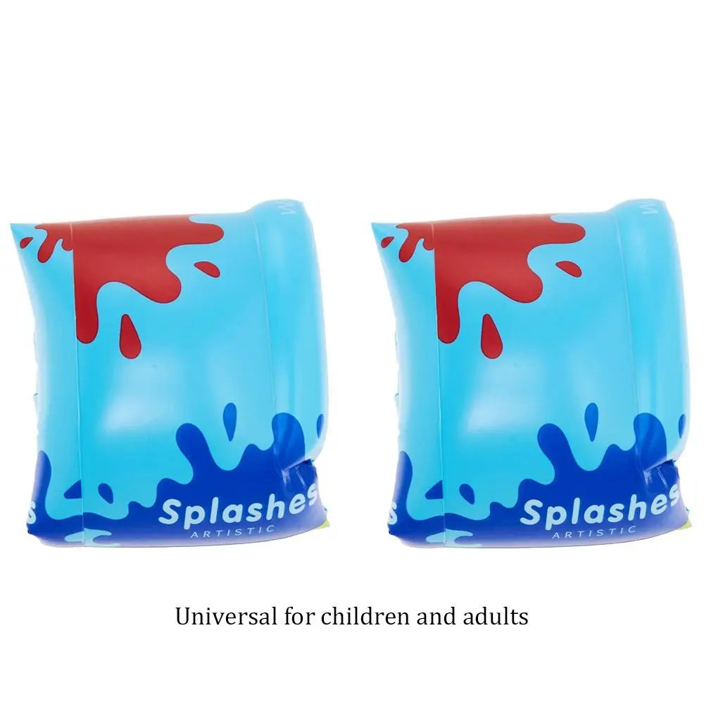 1pair Durable Safety Arm Floats Thickened PVC Swim Tube Inflatable Wear-Resistant Float Sleeve for Adult Kids