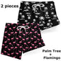 3D Print 2 in 1 Mens Swim Trunks Summer Quick Dry Beach Shorts with Phone Pocket Swimwear Swimsuit Bathing Suit  Board Shorts