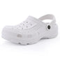 Kidmi New Men's Clogs Sandals Deep Heel Men Flat Sandals Summer Holes Waterproof Home Sandals Outdoor Antiskid Sole Beach Slides