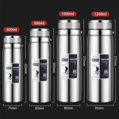 600ML/1000ML/1200ML Double Stainless Steel 316 Thermal Flask with Filter Portable Coffee Tea Thermal Bottle Travel Tumbler