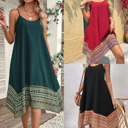 Dresses for Women New Summer Sexy Spaghetti Strap Women Dress European Style A-LINE Dress Women Vestidos De Verano Mujer