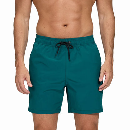 Escatch Brand 2026 Men's Stretch Swim Trunks Quick Dry Beach Shorts With Zipper Pockets and Mesh Lining