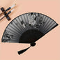 1pc-Multi-colored hand folding fan, bamboo folding fan, hand folding fan for church wedding gifts, party discount