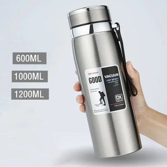 600ML/1000ML/1200ML Double Stainless Steel 316 Thermal Flask with Filter Portable Coffee Tea Thermal Bottle Travel Tumbler