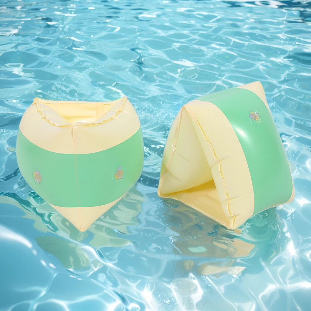 2pcs PVC Inflatable Arm Rings Summer Swimming Arm Floater Kids Pool Float Sleeve Inflatable Pool Buoy Armbands Pool Accessories