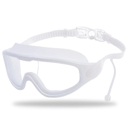 Swimming Goggles Silicone Swim Glasses Big Frame with Earplugs Men Women Professional HD Anti-fog Eyewear Swimming Accessories