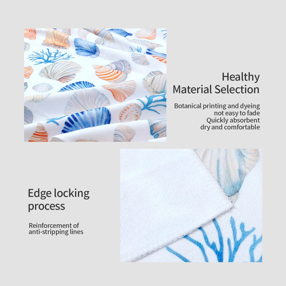 Thin Lightweight Microfiber Beach Towel Sand Free Quick Dry Absorbent Compact Towels for Swimming Pool Camping Beach Accessories