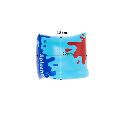 1pair Durable Safety Arm Floats Thickened PVC Swim Tube Inflatable Wear-Resistant Float Sleeve for Adult Kids