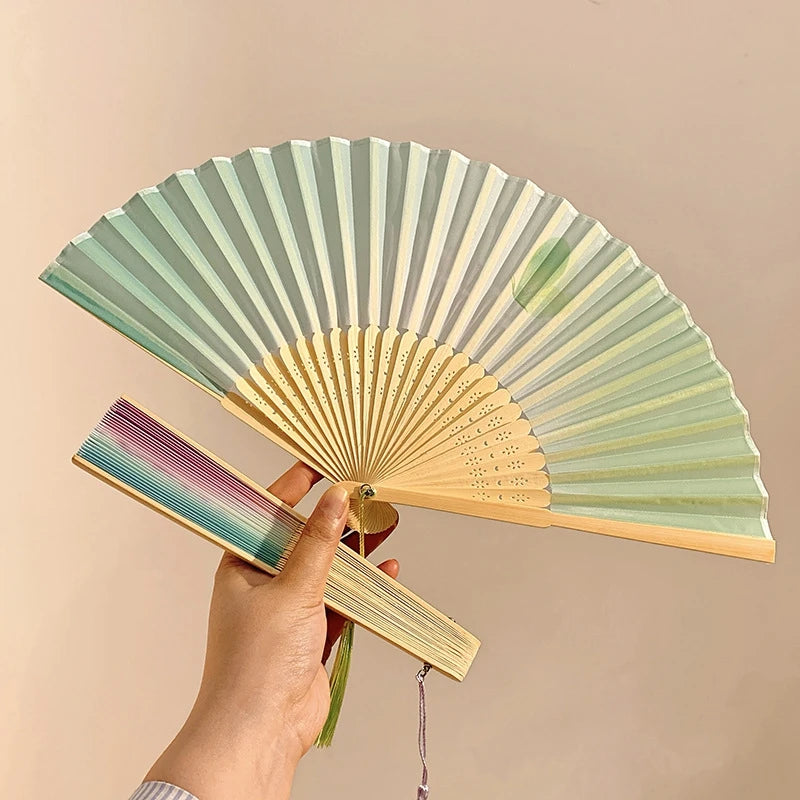 Foldable Fan Hand Fans Folding Fan Hand Dancing Fans Chinese Wedding Fans for Women Japanese Fan Abanico Mujer