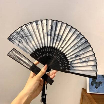 Foldable Fan Hand Fans Folding Fan Hand Dancing Fans Chinese Wedding Fans for Women Japanese Fan Abanico Mujer