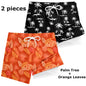 3D Print 2 in 1 Mens Swim Trunks Summer Quick Dry Beach Shorts with Phone Pocket Swimwear Swimsuit Bathing Suit  Board Shorts
