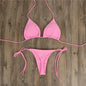 Summer Swimsuit Women Sexy Bikini Set Push-up Padded Bra Thong Two Pieces Swimwear Beachwear Bathing Suit Female Sexy Swimsuits