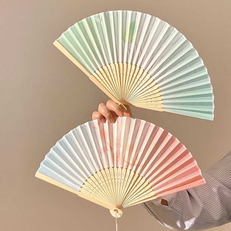 Foldable Fan Hand Fans Folding Fan Hand Dancing Fans Chinese Wedding Fans for Women Japanese Fan Abanico Mujer