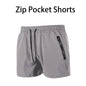 Mens Swim Trunks with Zipper Pockets Mesh Liner Summer Beach Board Shorts Quick Dry Swimming Bathing Suit Swimsuit Swimwear