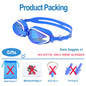 JSJM Professional Kids Swimming Goggles Anti-Fog UV Protection Waterproof Silicone Swim Glasses for Boys Girls Swim Eyewear Gift