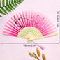 Foldable Fan Hand Fans Folding Fan Hand Dancing Fans Chinese Wedding Fans for Women Japanese Fan Abanico Mujer