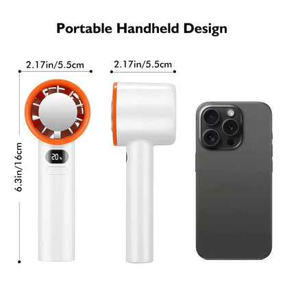Xiaomi 3000mah Handheld Mini Fan Electric Hand Fans Ice Compress High-Speed Cooling USBRechargeable Portable LED Digital Display