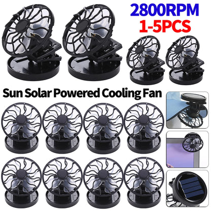 Portable Mini Solar Powered Clip Fan Outdoor Cap Clip Cooler Desktop Electric Fan Student Dormitory Ventilador Cooling Appliance