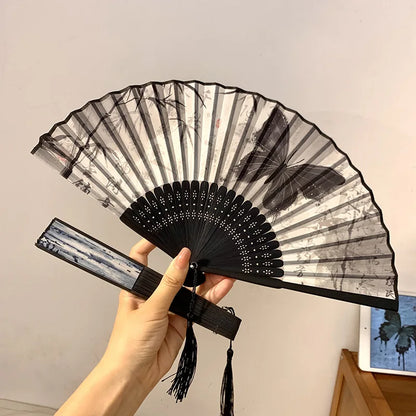 Foldable Fan Hand Fans Folding Fan Hand Dancing Fans Chinese Wedding Fans for Women Japanese Fan Abanico Mujer