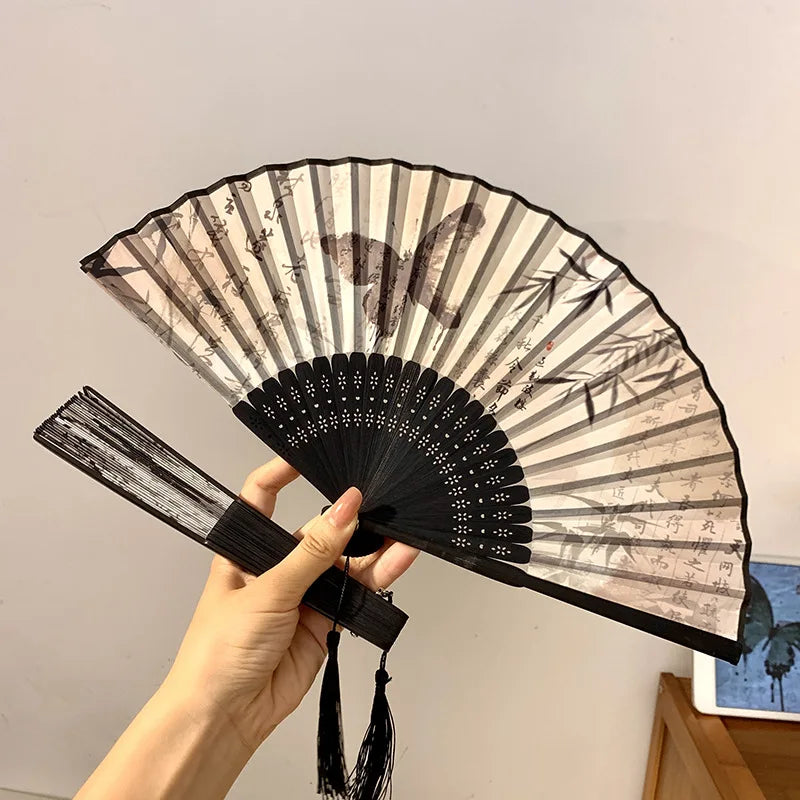 Foldable Fan Hand Fans Folding Fan Hand Dancing Fans Chinese Wedding Fans for Women Japanese Fan Abanico Mujer