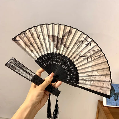 Foldable Fan Hand Fans Folding Fan Hand Dancing Fans Chinese Wedding Fans for Women Japanese Fan Abanico Mujer