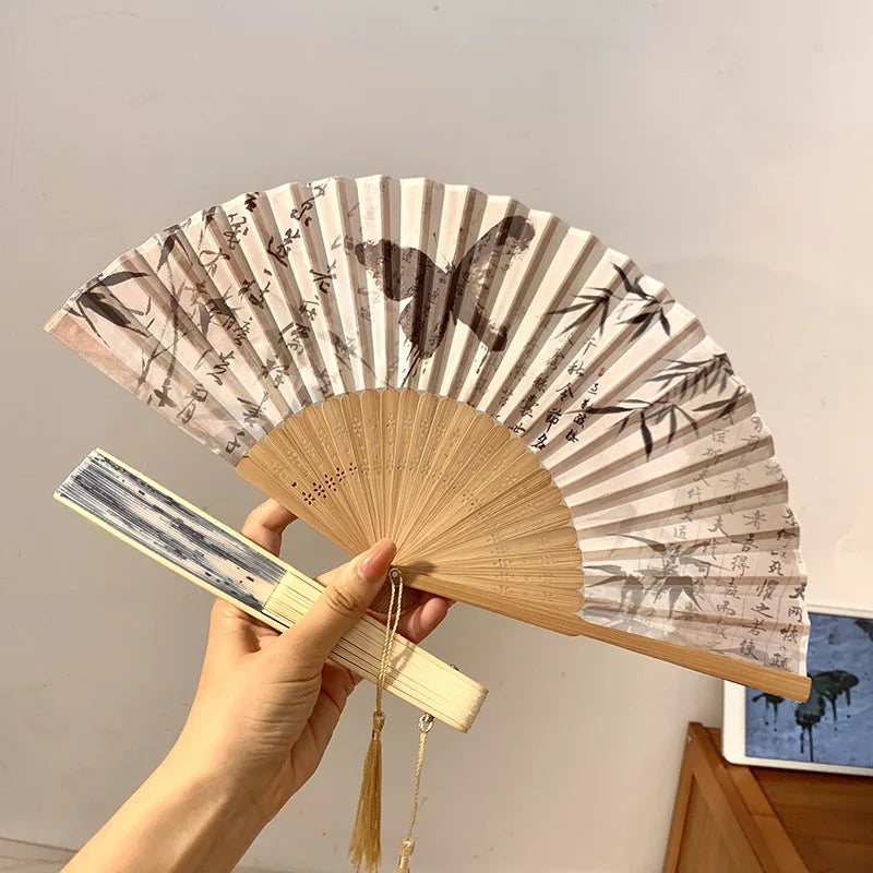 Foldable Fan Hand Fans Folding Fan Hand Dancing Fans Chinese Wedding Fans for Women Japanese Fan Abanico Mujer