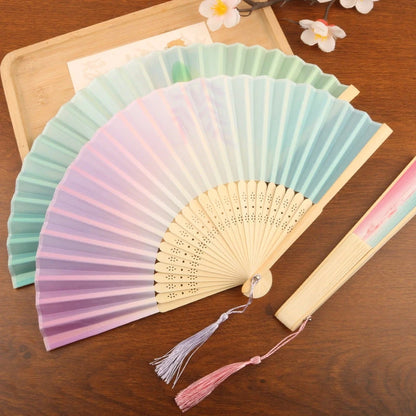 Foldable Fan Hand Fans Folding Fan Hand Dancing Fans Chinese Wedding Fans for Women Japanese Fan Abanico Mujer